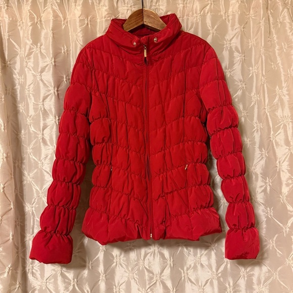 INC International Concepts Red Puffer Jacket Winter Coat - Picture 1 of 7